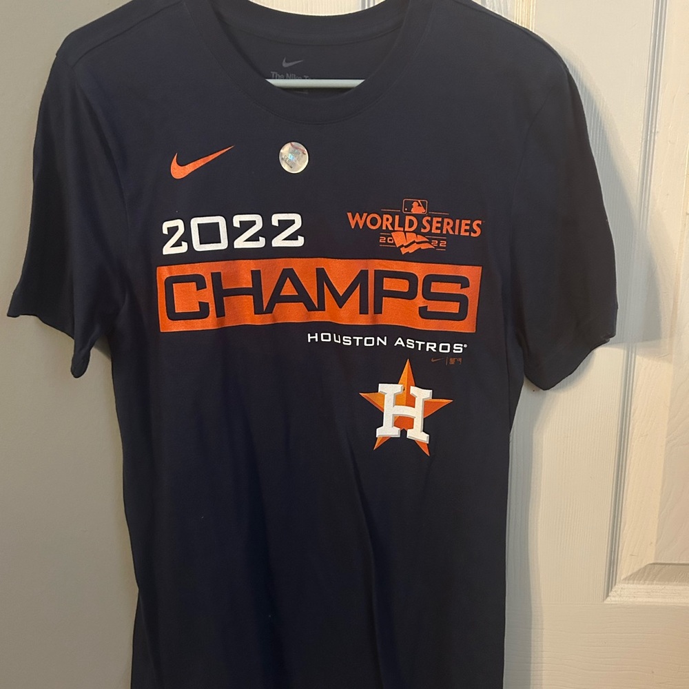brand new nike houston astros 2022 world series tshirt